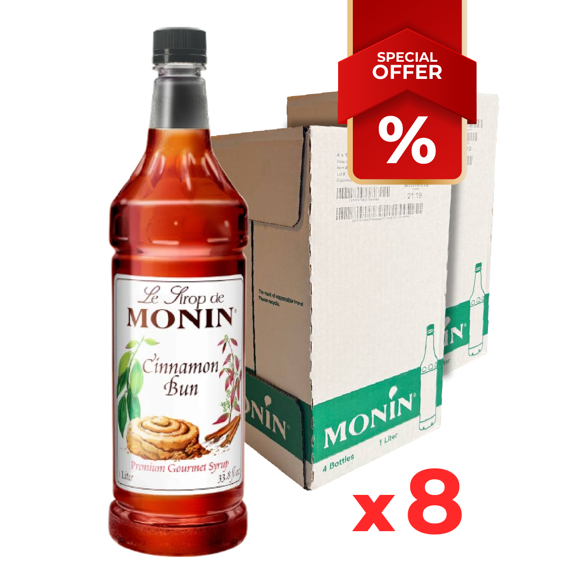 Sirop de Pain à la Cannelle MONIN, 1L