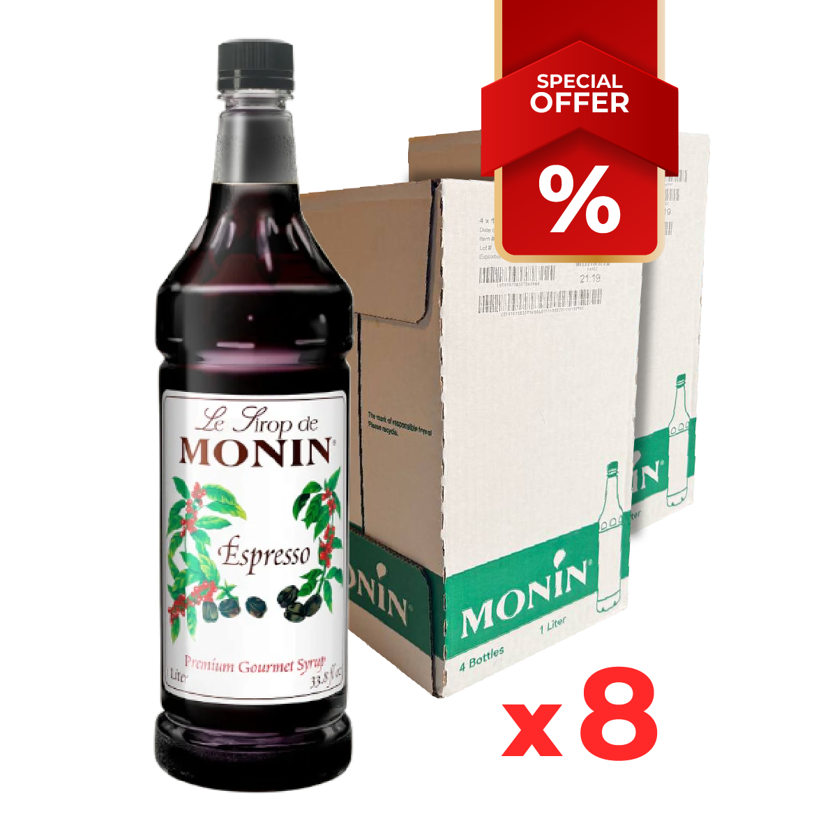Sirop d'Espresso MONIN, 1L