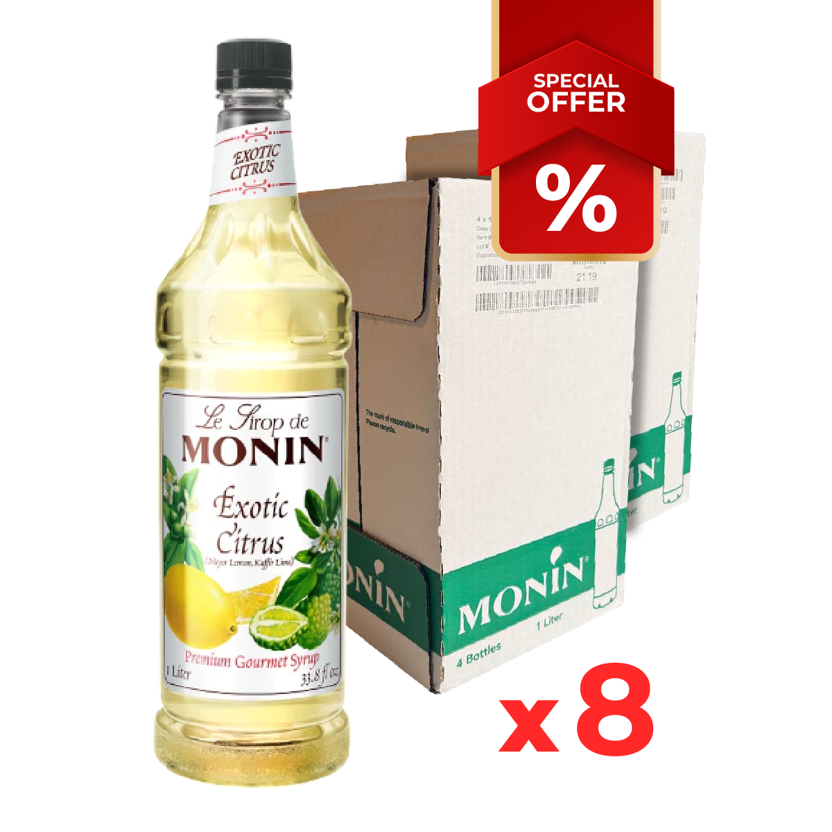 Sirop d'Agrumes Exotiques MONIN, 1L