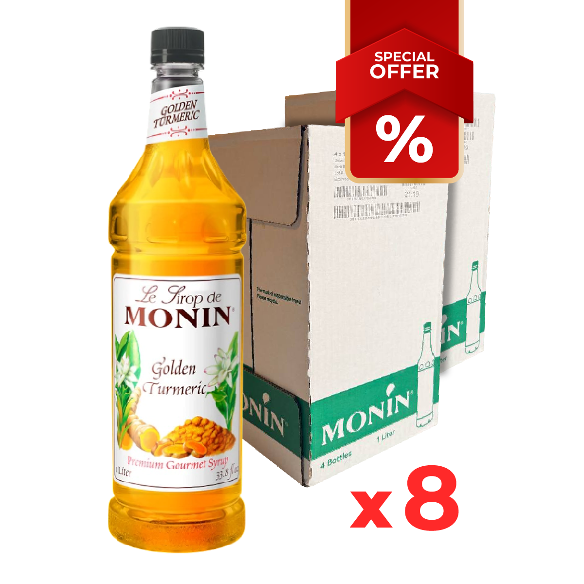 Sirop de Curcuma Doré MONIN, 1L