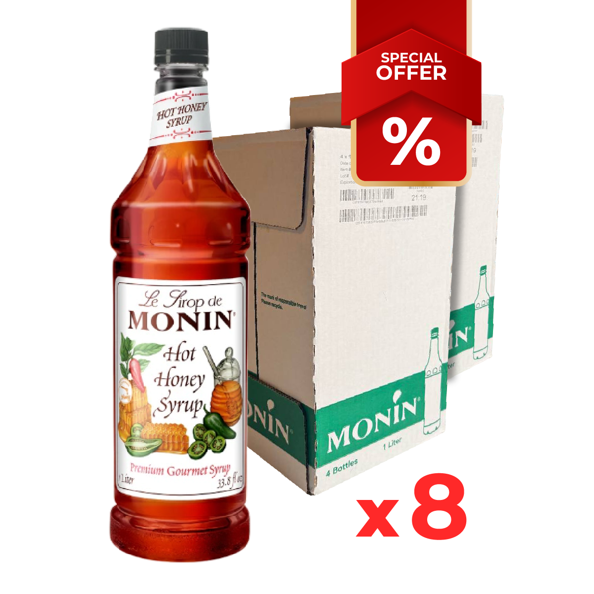 Hot Honey Syrup MONIN, 1L