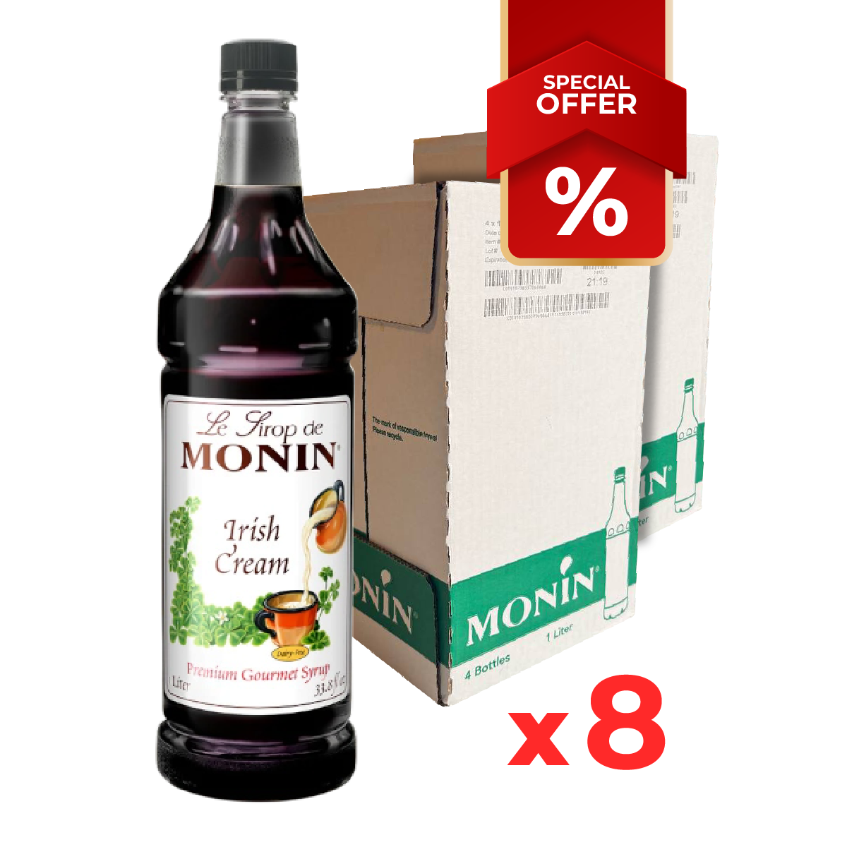 Sirop de Crème Irlandaise MONIN, 1L