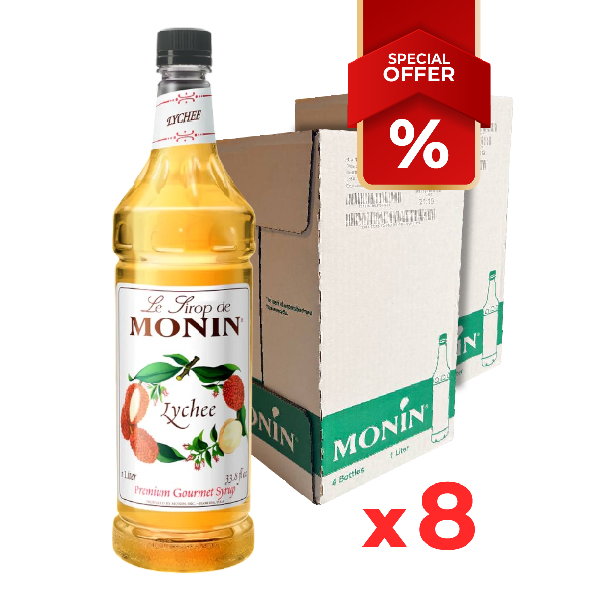 Sirop de Litchi MONIN, 1L