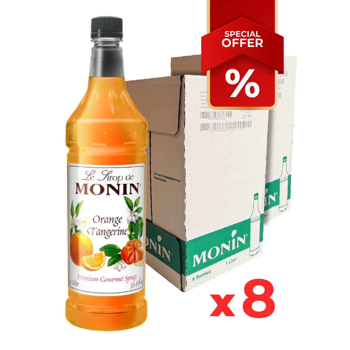 Sirop d'Orange Mandarine MONIN 1L