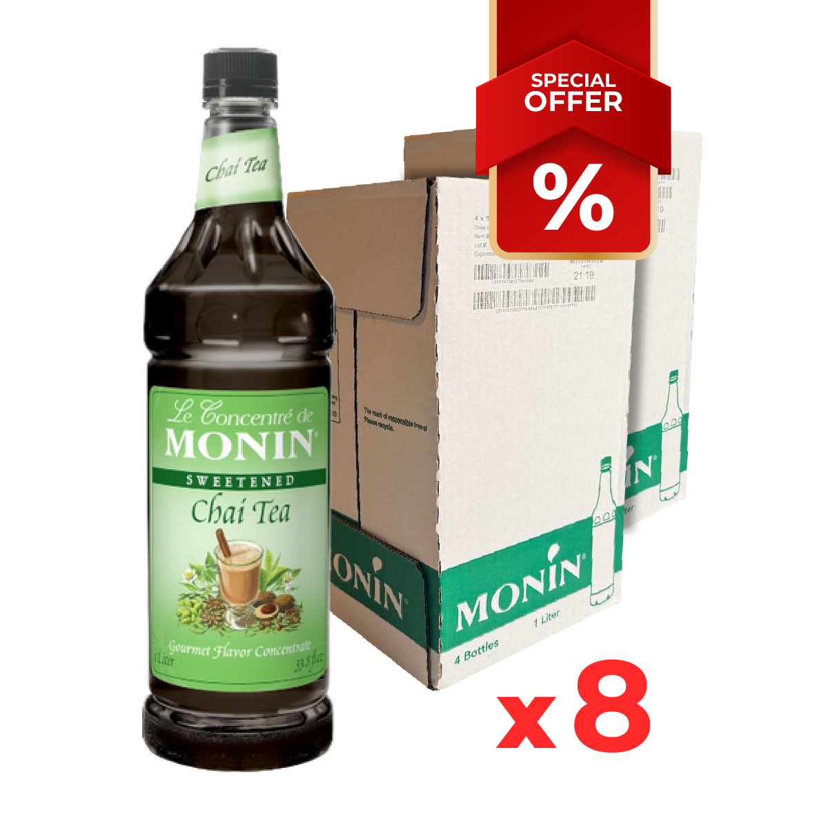 Sirop de thé Chai MONIN, 1L