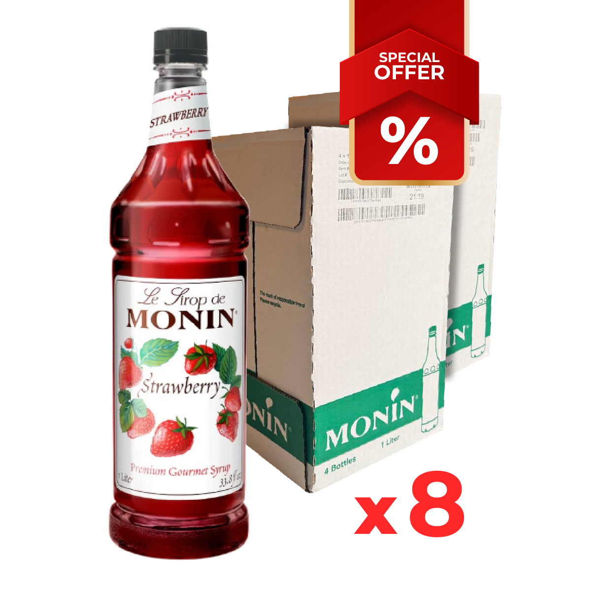 Strawberry Syrup MONIN 1L