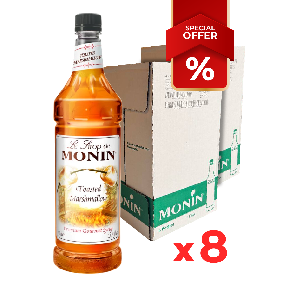Sirop de Guimauve Grillée MONIN, 1L