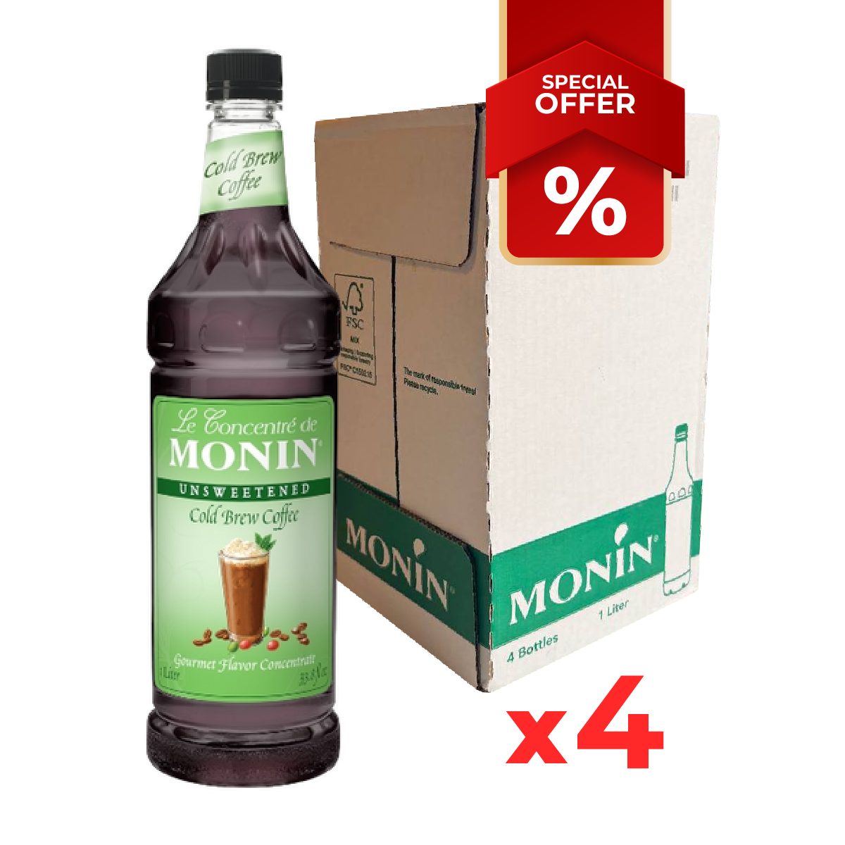 Cold Brew Coffee Concentrate MONIN, 1L