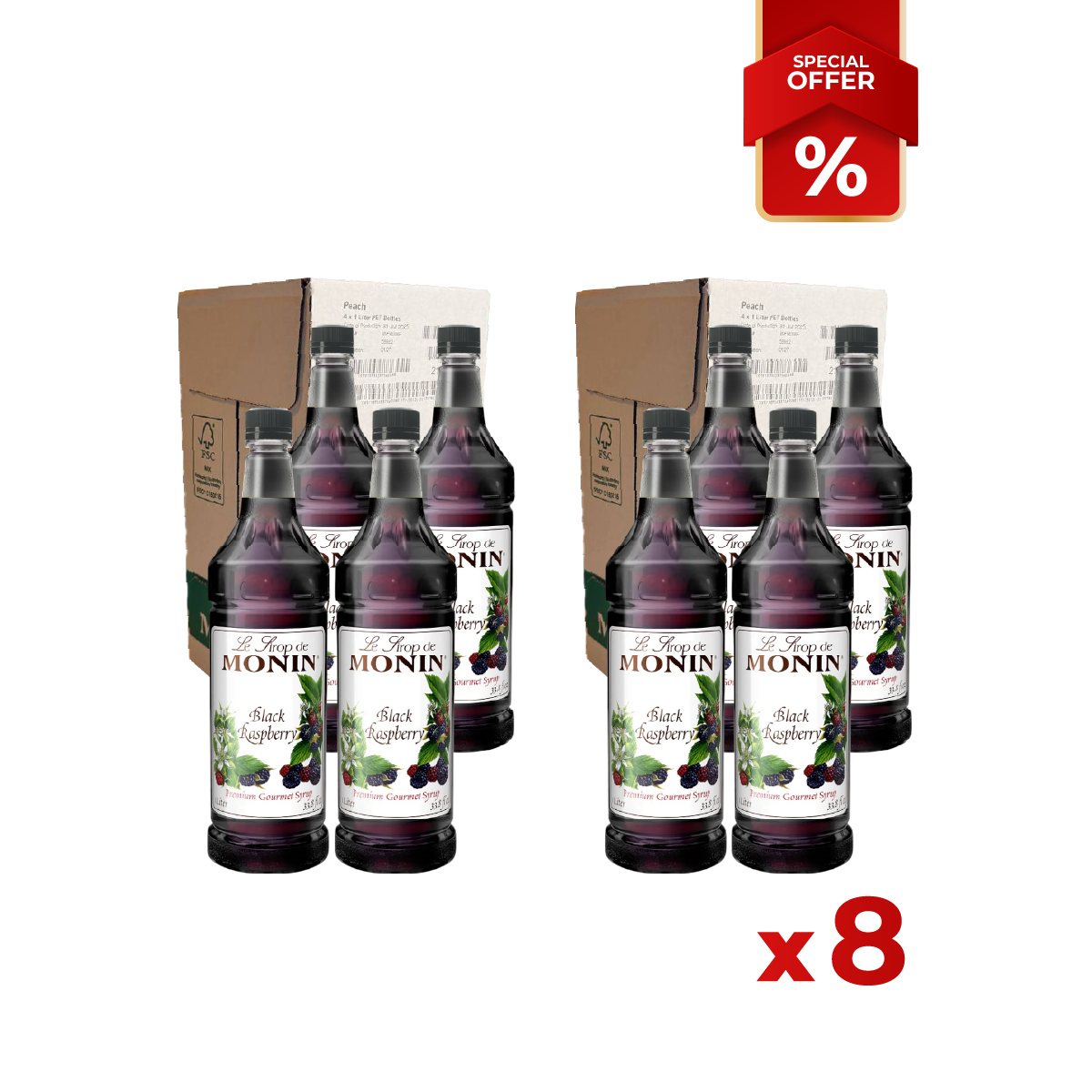 Sirop de Framboise Noire MONIN, 1L
