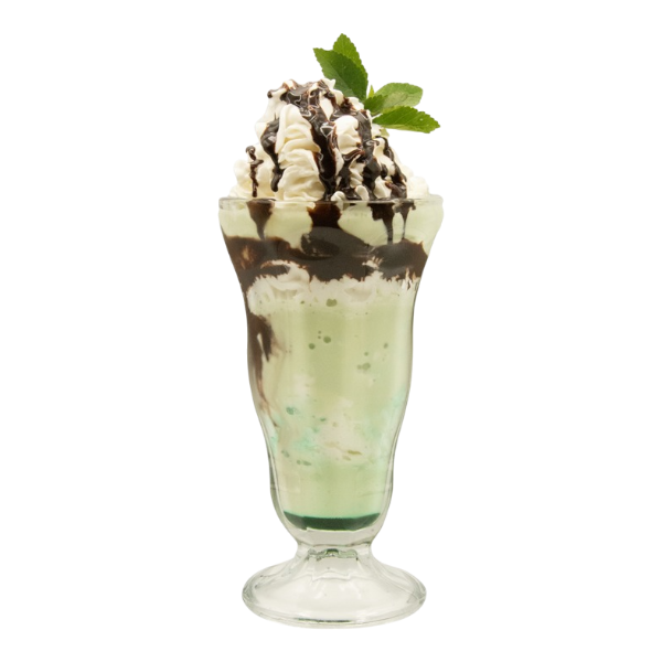 Parfait shake à la menthe verte