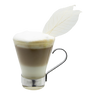 Latte au caramel fumé