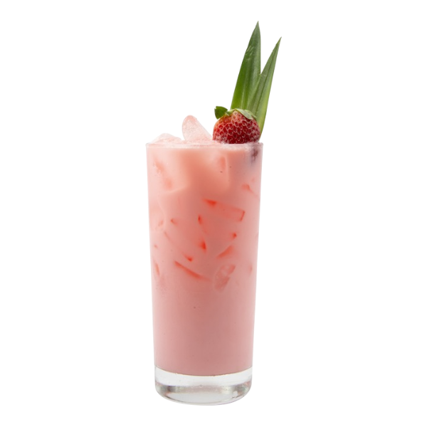 Soda crémeux à la fraise et à la noix de coco