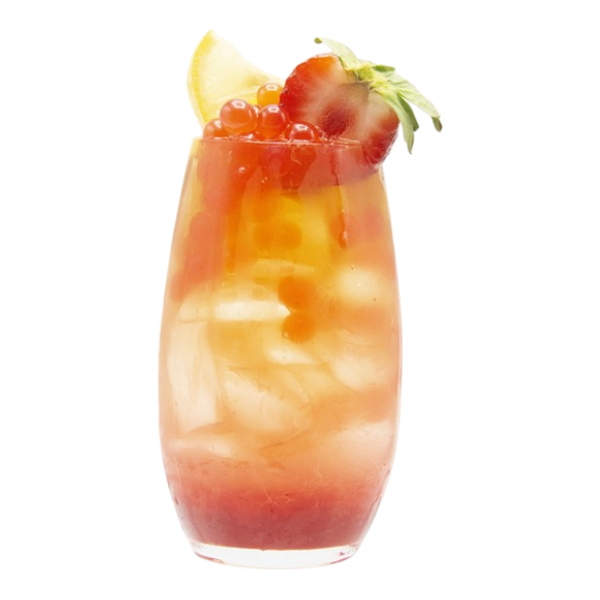 Thé aux perles de fraise