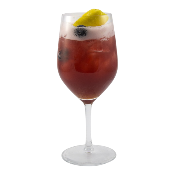 Vin rouge et bleu