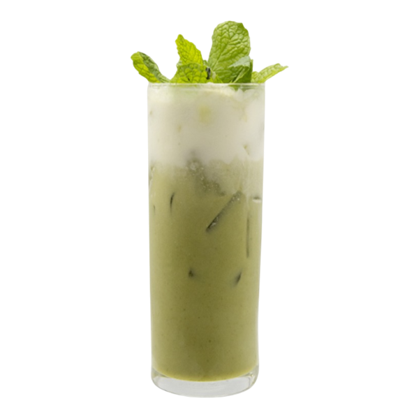 Matcha glacé à la vanille