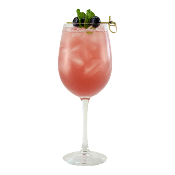 Sangria au cava et aux myrtilles