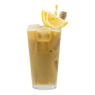 Latte glacé au miel et au miel sucré d'été