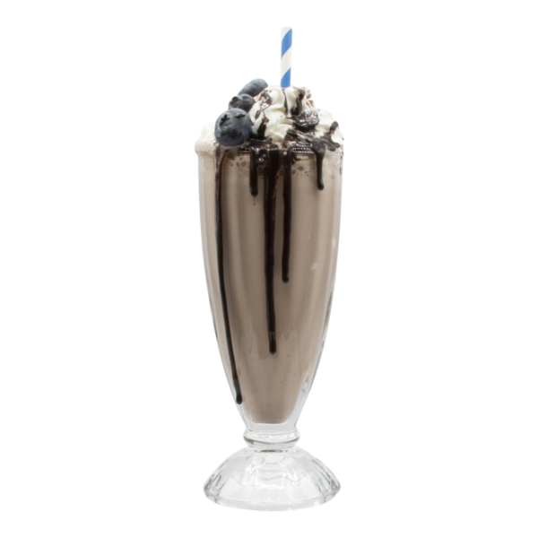 Milkshake au chocolat noir et aux baies