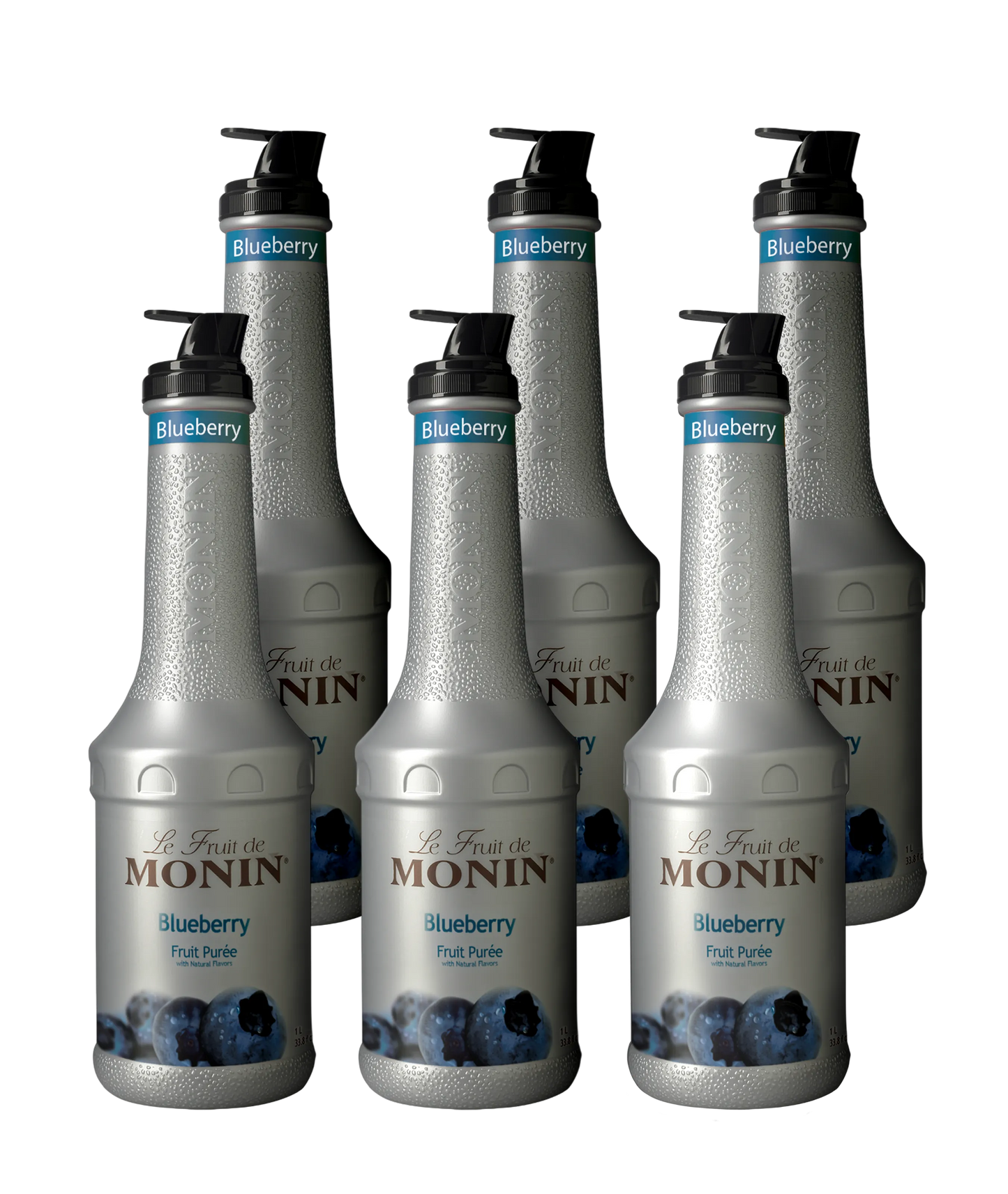 Blueberry Fruit Puree by Monin – wholesale pack of 6x1L for B2B customers | Purée de myrtille Monin – pack de 6x1L en gros B2B à tarif réduit
