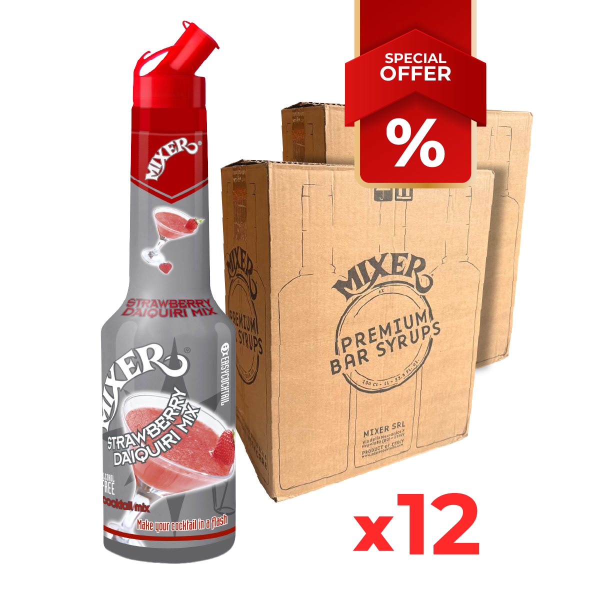 Mélange de Daiquiri fraise MIXER, 1L