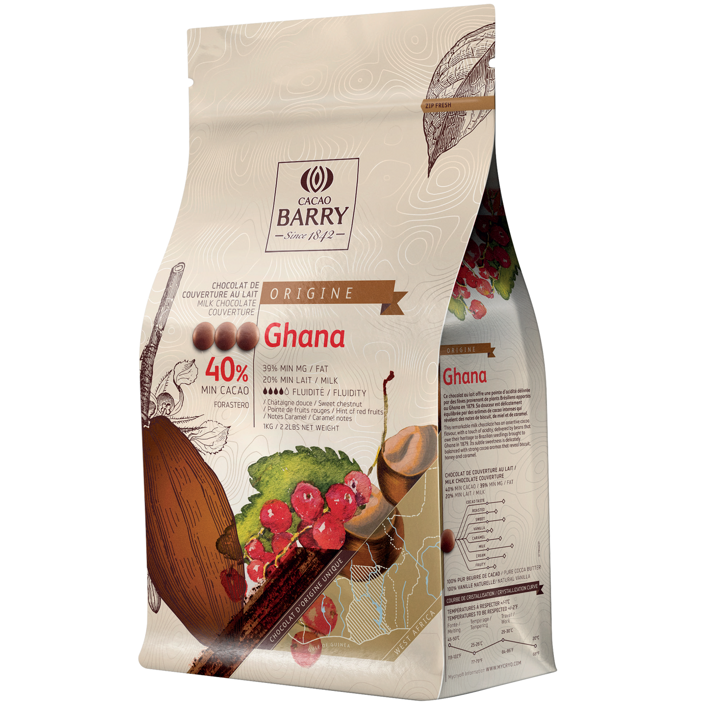 Photo of Ghana Chocolate 40% BARRY, 1 kg