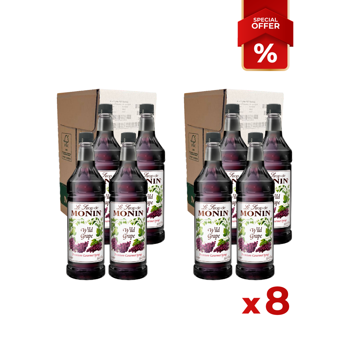 Sirop de Raisin Sauvage MONIN, 1L