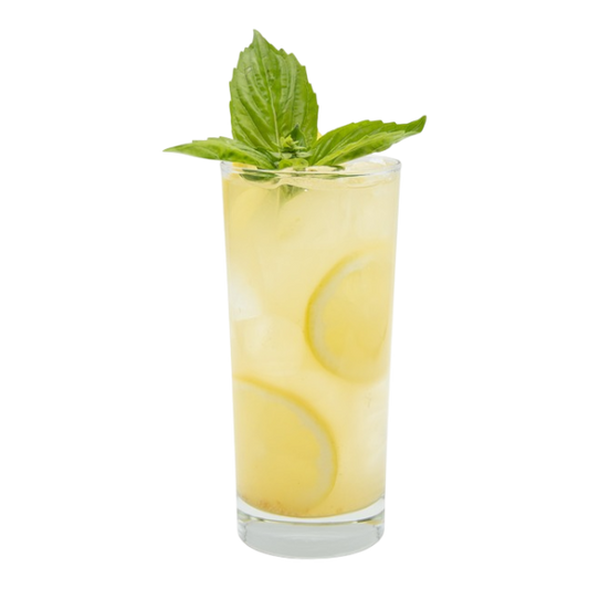 Sparkling Basil Yuzu Lemonade