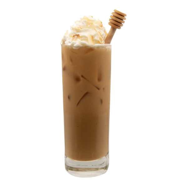 Toasted Coconut Honey Iced Latte