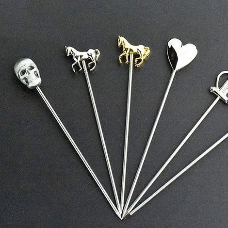 Horse Cocktail Picks - Silver Top