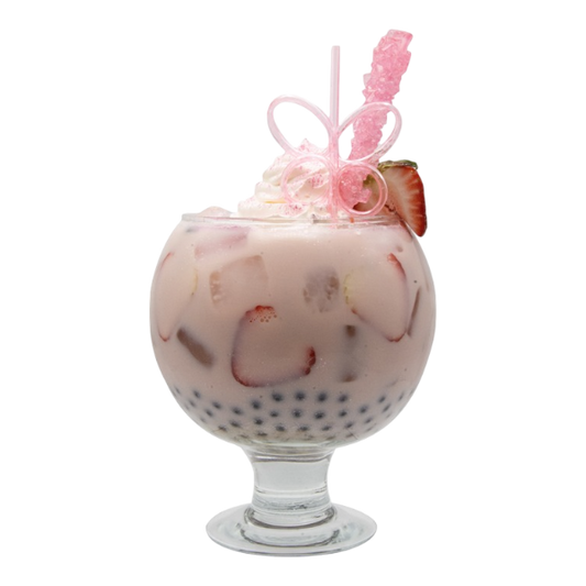 Mega Pink Berry Boba Tea