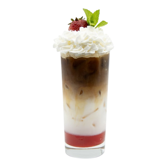 Strawberry White Chocolate Iced Latte