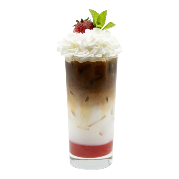 Strawberry White Chocolate Iced Latte