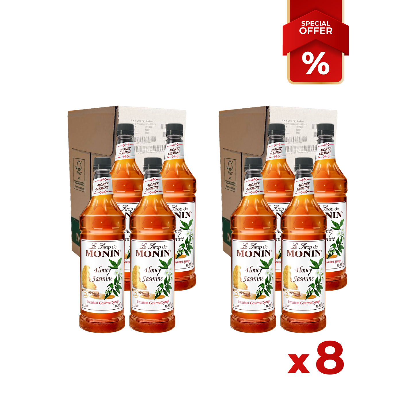 Sirop de Miel au Jasmin MONIN 1L