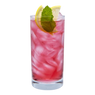 Hibiscus Vanilla Italian Soda