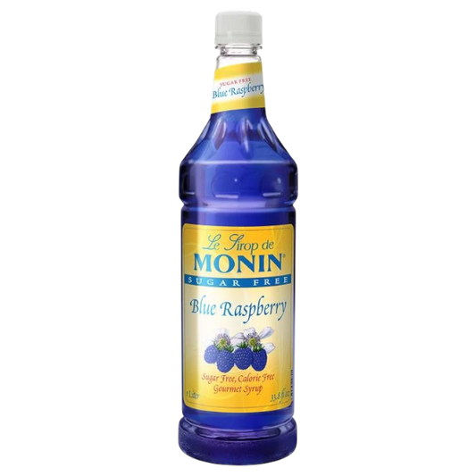 Blue Raspberry Sugar Free Syrup MONIN, 1L - Discounted
