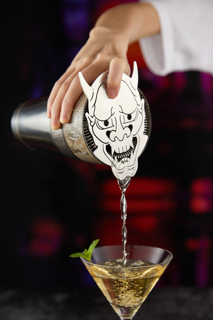 Shiro Hannya Demon Cocktail Strainer - Stainless Steel