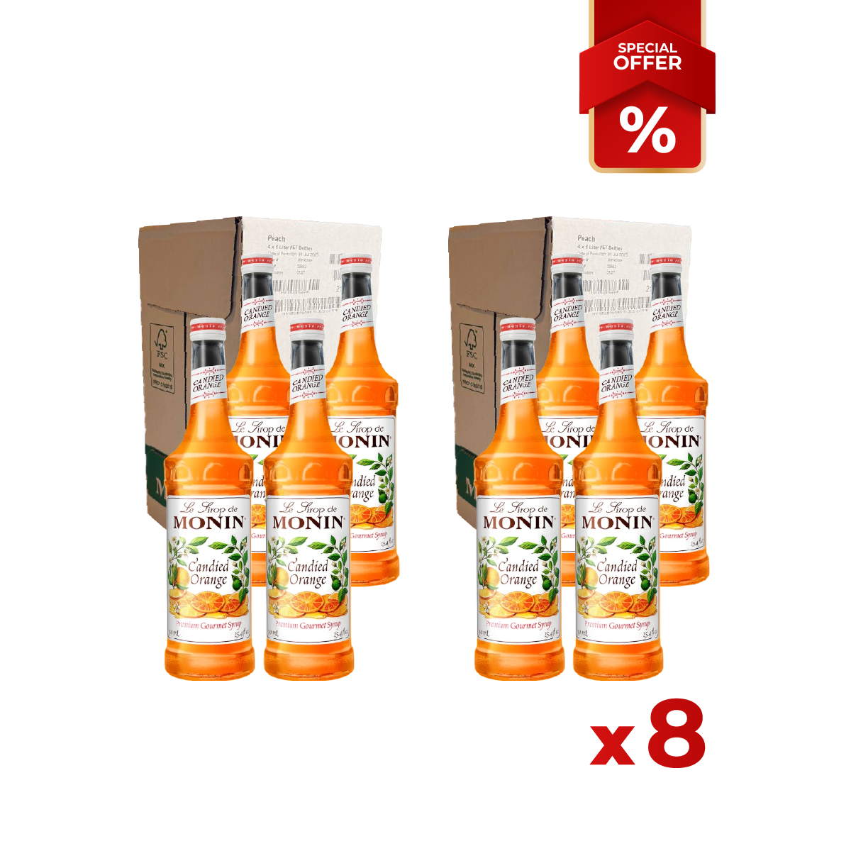 Sirop d'Orange Confite MONIN, 1L