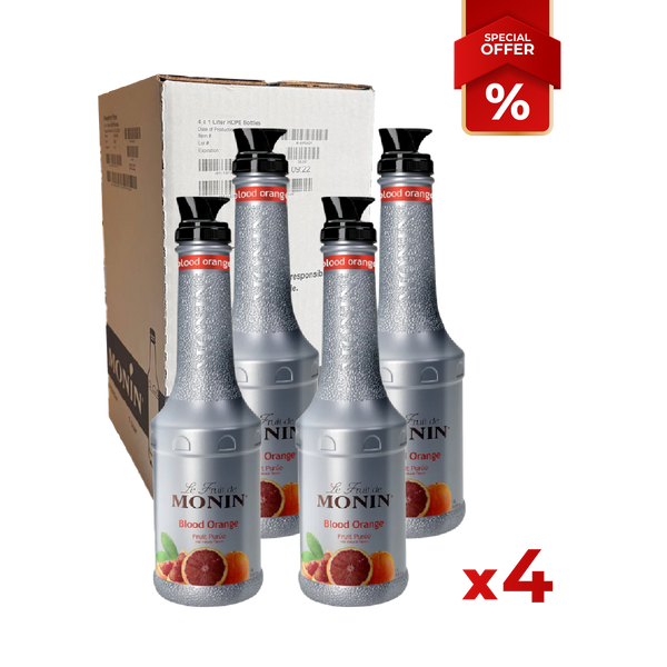 Blood Orange Fruit Syrup Puree MONIN, 1L B2B