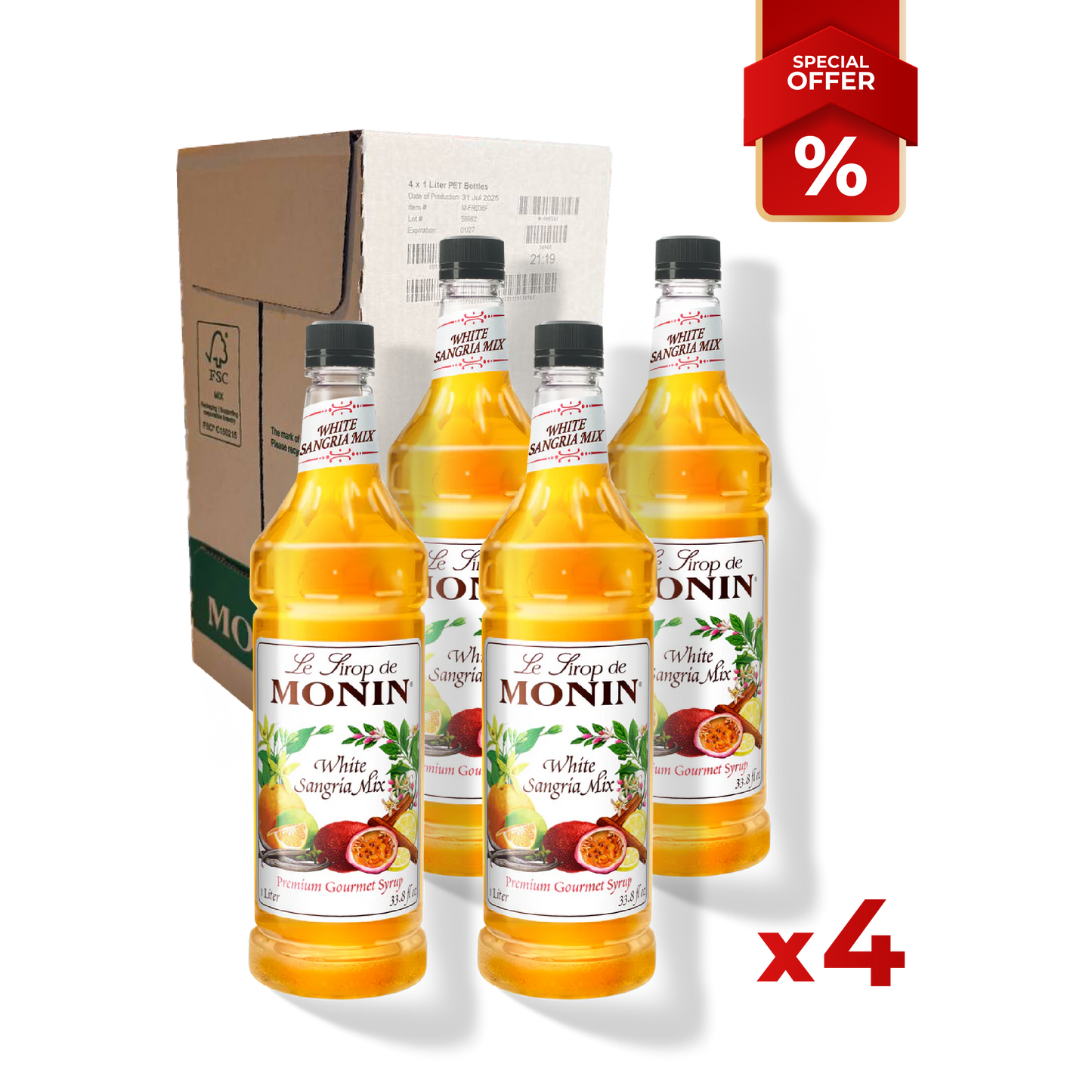 Sangria White Mix MONIN, 1L