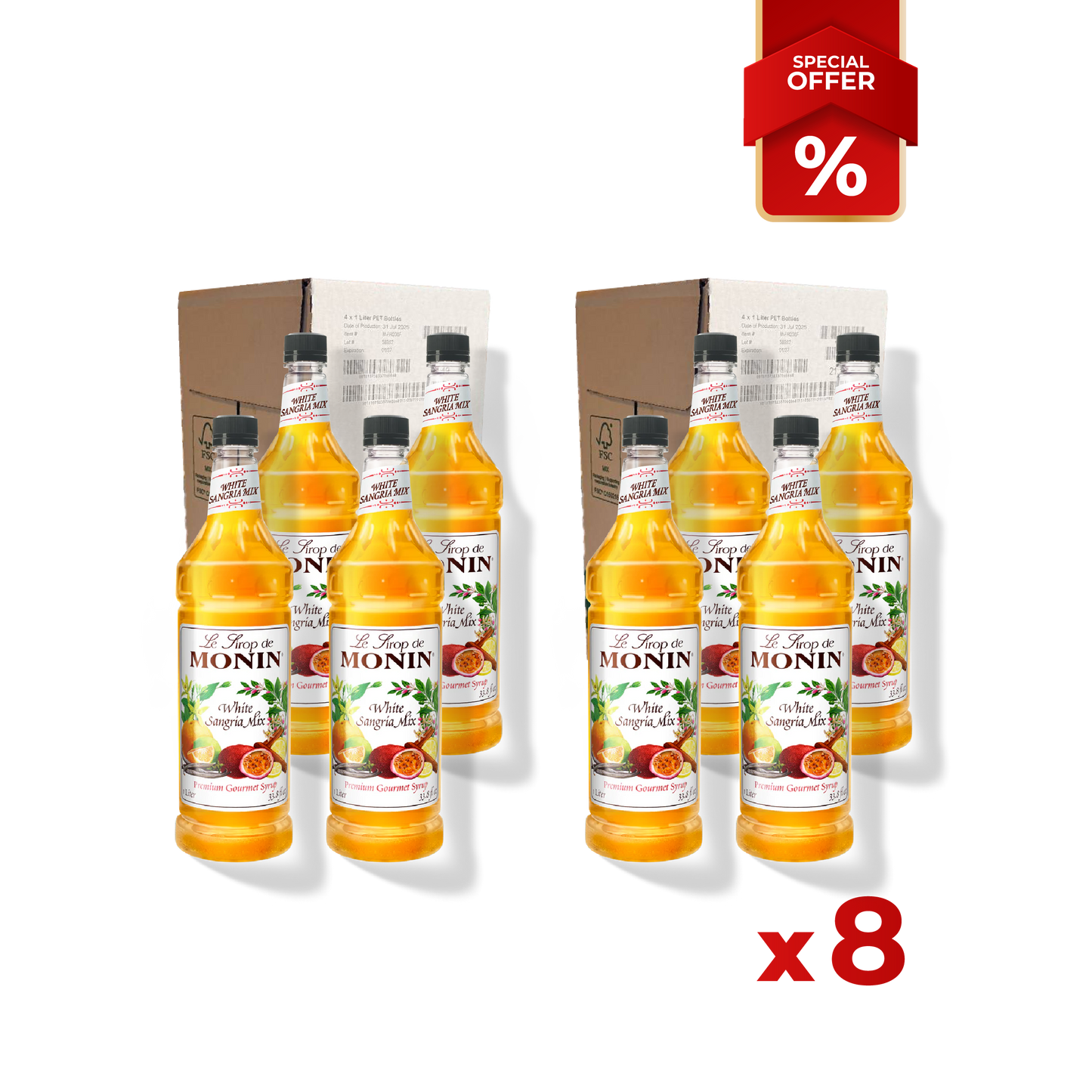 Sangria White Mix MONIN, 1L