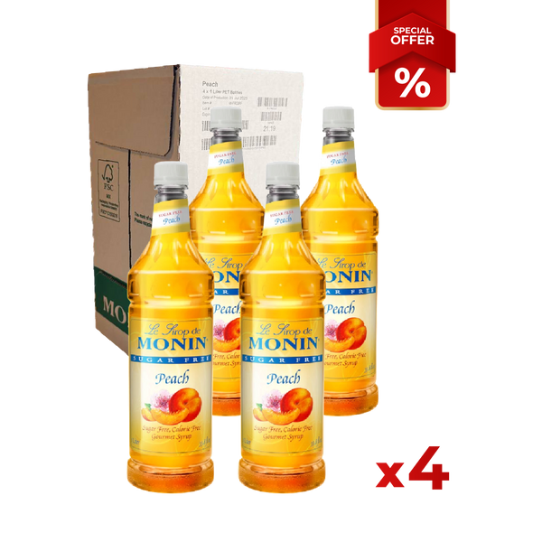 Peach Syrup Sugar Free MONIN, 1L