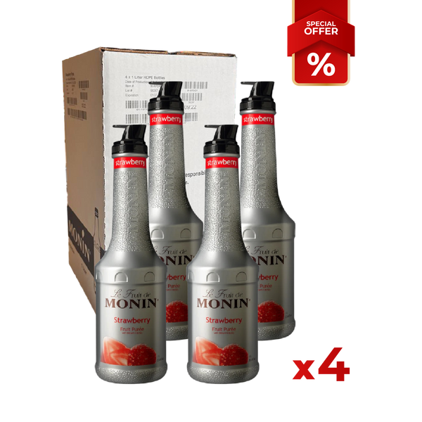 Strawberry Syrup puree MONIN, 1L B2B