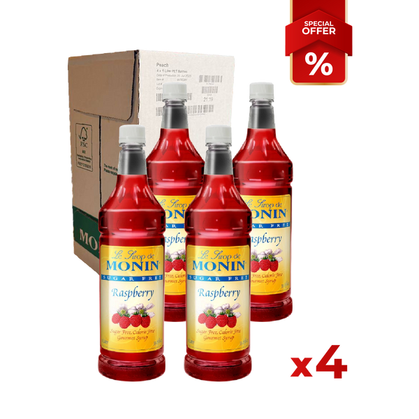 Raspberry Syrup Sugar Free MONIN, 1L