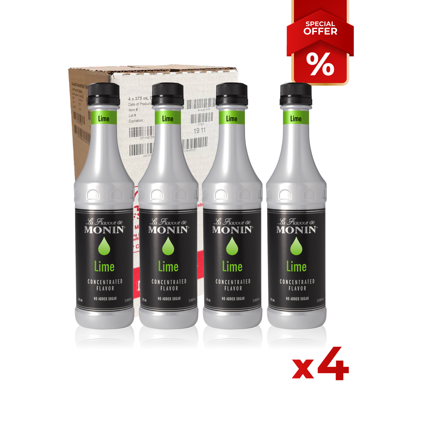Lime Flavor Concentrated MONIN, 375 ml