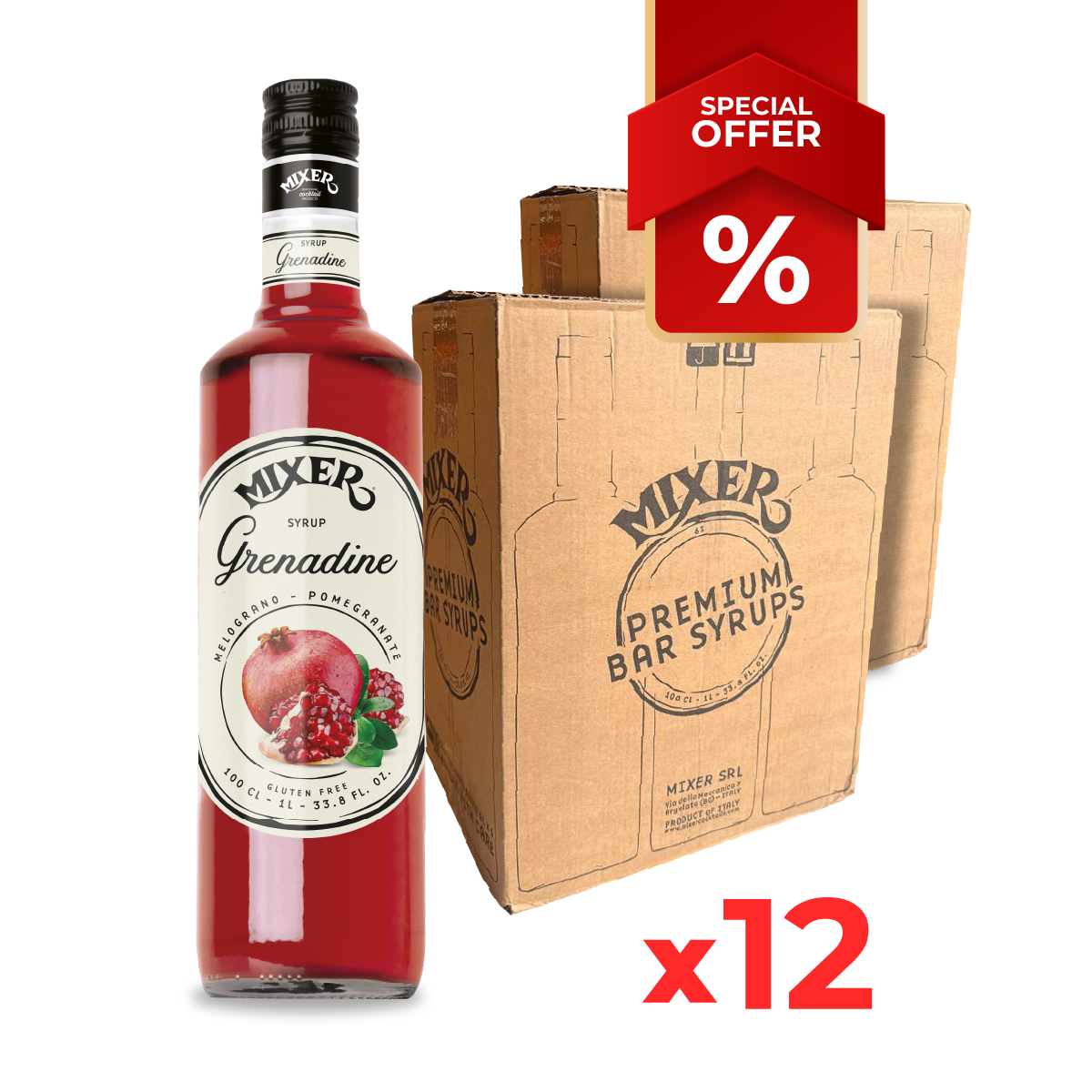 Grenadine Syrup MIXER, 1L