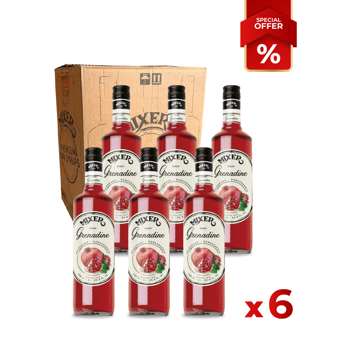 Grenadine Syrup MIXER, 1L