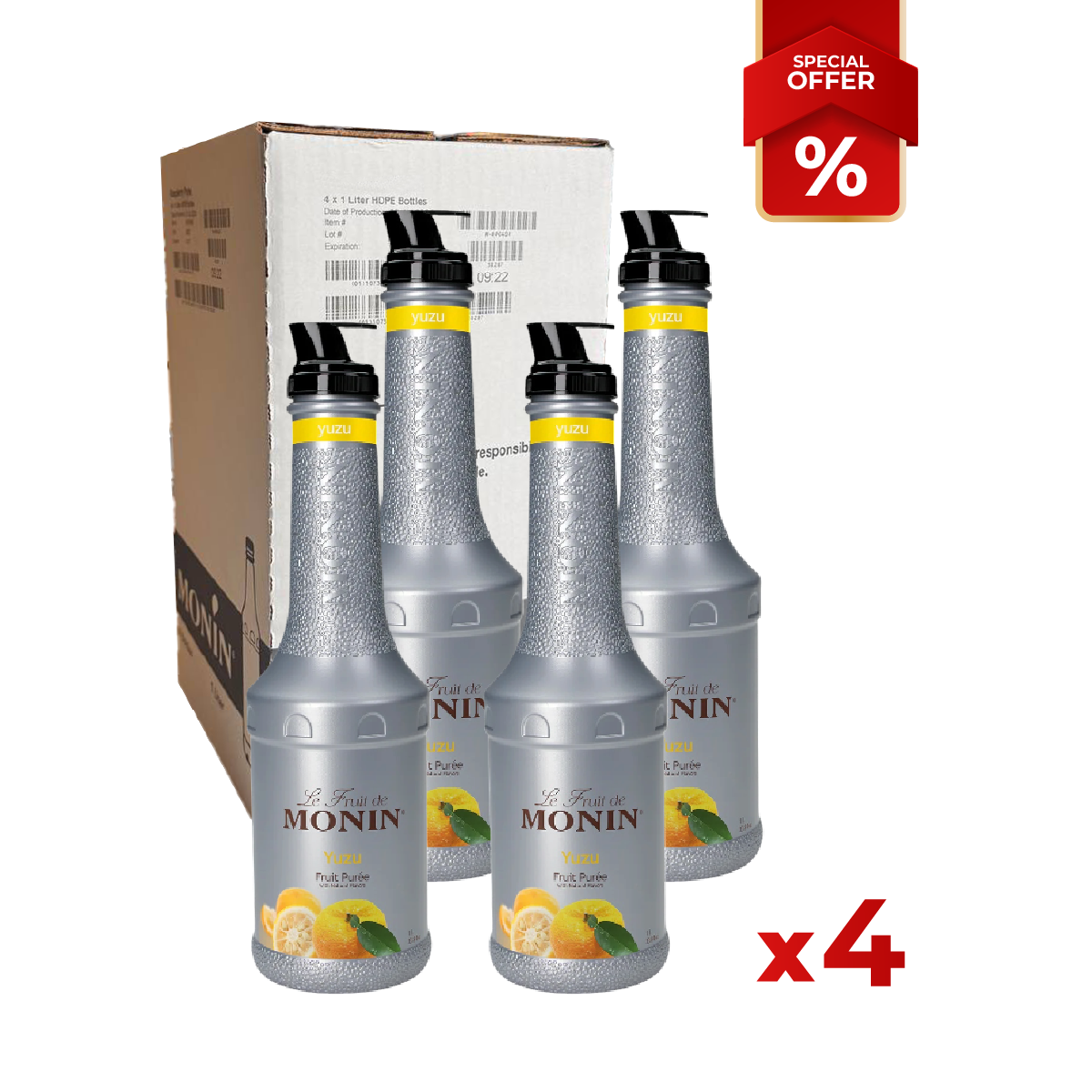 Yuzu Syrup puree MONIN, 1L B2B