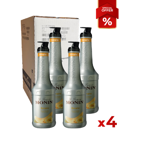 Banana Fruit Syrup Puree MONIN, 1L B2B