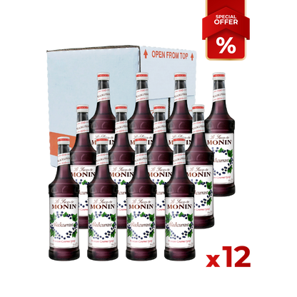 Blackcurrant Syrup MONIN, 0,75L Bundle