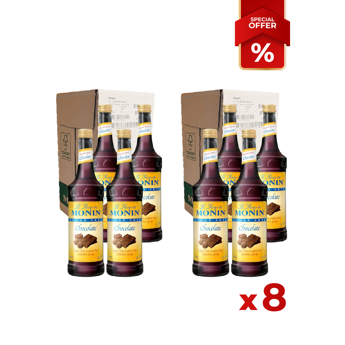 Chocolate Syrup Sugar Free MONIN, 1L
